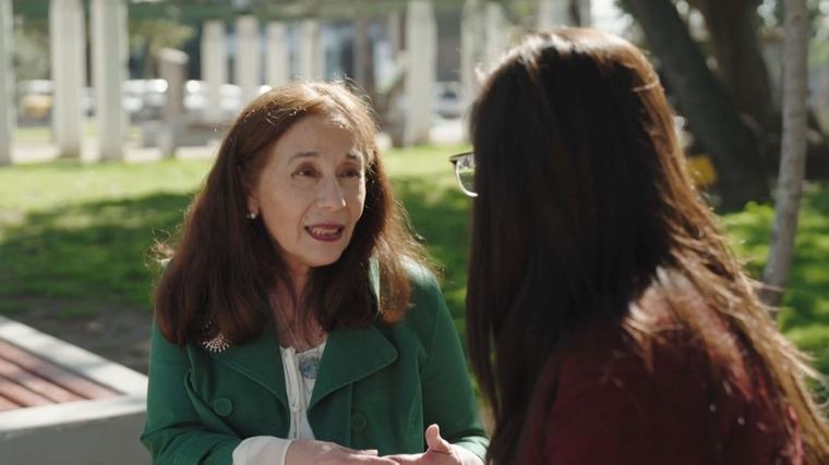 Nancy dejó todo en Estados Unidos porque quiere cuidar de su madre internada en una casa de reposo
