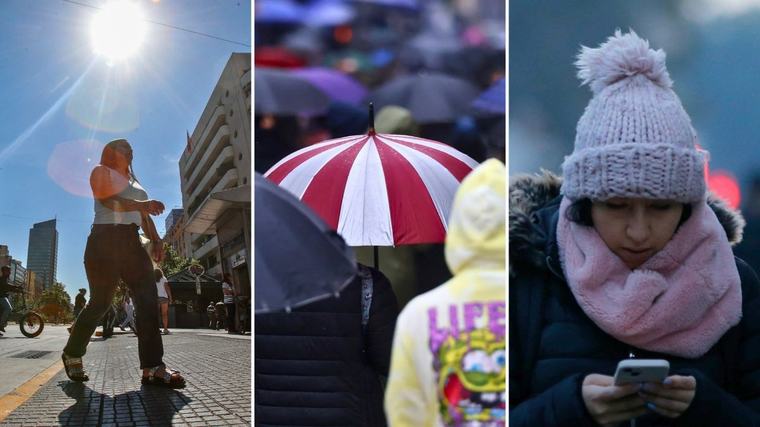 Lluvias, heladas, máximas de 32°C y vientos de hasta 100 km/h: DMC detalla cómo estará el tiempo en Chile esta semana