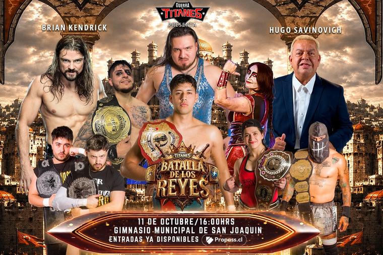 Hugo Savinovich y Brian Kendrick llegarán en octubre para ser parte de un evento de lucha libre en Chile