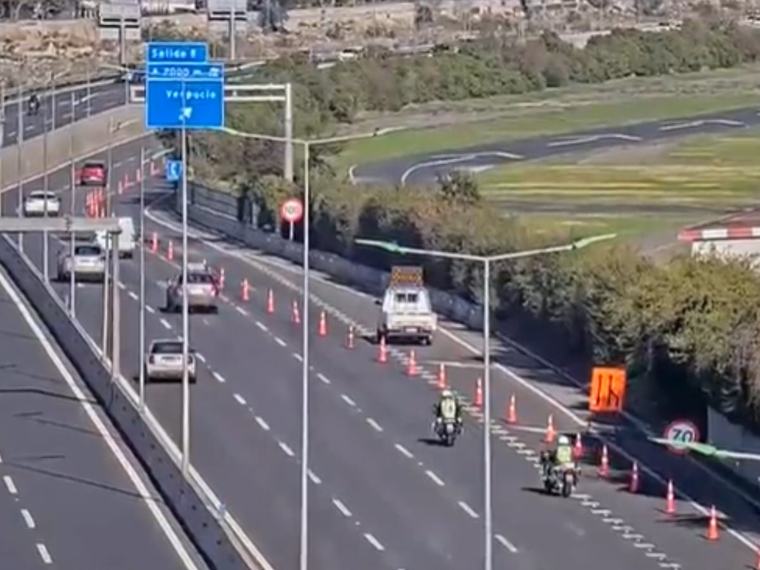 170 km/h y bajo efectos de drogas: conductores fueron detenidos en la Costanera Norte por conducción temeraria