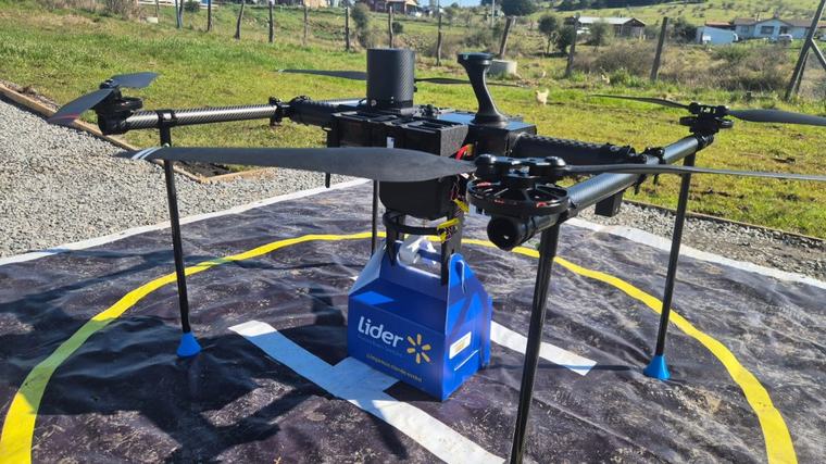 Walmart prueba despachos con drones en el Biobío
